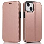 Jazz Series Auto-absorbed Magnetic Closure Stand Leather Phone Cover Shell with Card Slots for iPhone 13 mini 5.4 inch