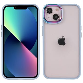 Multi-color Electroplating Metal Camera Lens Ring Buttons Back Cover TPU + Acrylic Hybrid Case for iPhone 13 mini 5.4 inch