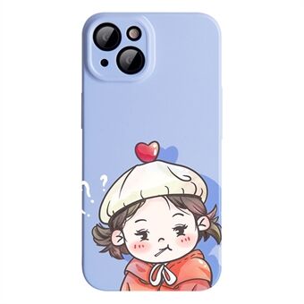 Mobile Phone Cover For iPhone 13 mini 5.4 inch, Boy and Girl Pattern Anti-scratch PC Phone Case for Couples
