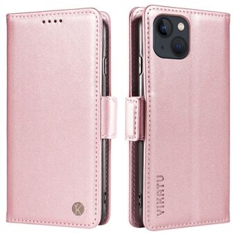 YIKATU YK-003 Flip Cover for iPhone 13 mini 5.4 inch Anti-scratch PU Leather Stand Phone Wallet Case