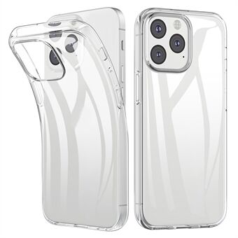 Anti-fingerprint Clear Flexible TPU Phone Case Shell for iPhone 13 Pro Max 6.7 inch