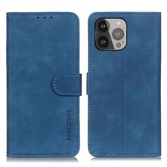 KHAZNEH Drop-Proof Retro Textured Wallet Stand Design Leather Cover for iPhone 13 Pro Max 6.7 inch