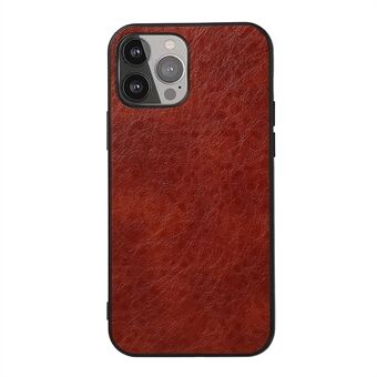 Crazy Horse Leather Coated PC + TPU Mobile Phone Back Case for iPhone 13 Pro Max 6.7 inch