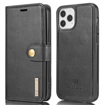 DG.MING Comfortable Hand Feeling Split Leather Wallet Design Detachable 2-in-1 Phone Cover for iPhone 13 Pro Max 6.7 inch