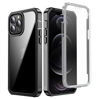 Shock Absorption Full-Body Protection Hard PC Back Cover Case Built-in PET Screen Protector for iPhone 13 Pro Max 6.7 inch