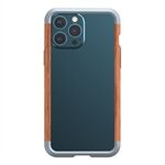 R-JUST Ultra Thin Hard Metal Aluminum Alloy Wooden Protect Bumper Frame Case for iPhone 13 Pro Max 6.7 inch