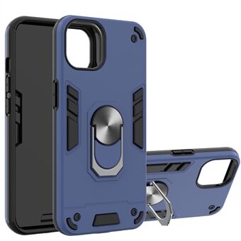 Armor 360° Rotation Ring Holder Kickstand Hybrid PC + TPU Phone Case for iPhone 13 Pro Max 6.7 inch