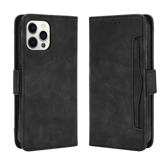 Multiple Card Slots Leather Cell Phone Protective Case with Stand and Wallet for iPhone 13 Pro Max 6.7 inch