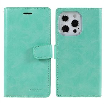 MERCURY GOOSPERY Mansoor Series Wallet Design Shockproof Anti-Fall Leather Cover Case for iPhone 13 Pro Max 6.7 inch