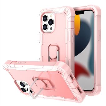 Dual Color Hybrid Case Phone Shell with 360 Degree Rotation Kickstand for iPhone 13 Pro Max 6.7 inch