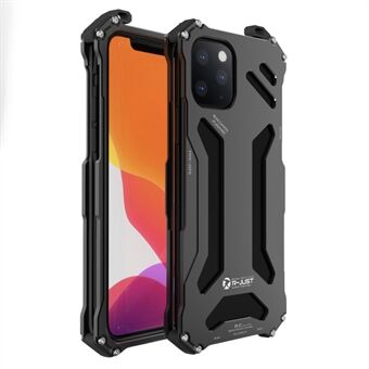 R-JUST Aluminum Alloy Metal Bumper Hollow Rugged Shockproof Cover for iPhone 13 Pro Max 6.7 inch