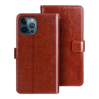 IDEWEI Crazy Horse Texture Folio Flip Leather Protective Phone Case Shell for iPhone 13 Pro Max 6.7 inch