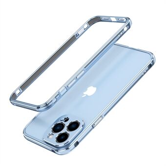 Snug Fit Contrast Color Protective Bumper Screwed Metal Frame Phone Case with Camera Lens Cover for iPhone 13 Pro Max 6.7 inch