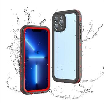 REDPEPPER Dot+ Series Anti-Snow IP68 Waterproof IP6X Dustproof Transparent Back Hybrid Phone Case for iPhone 13 Pro Max 6.7 inch