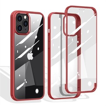Shock Resistant Double-sided Tempered Glass Phone Case Phone Covering with TPU Edge for iPhone 13 Pro Max 6.7 inch