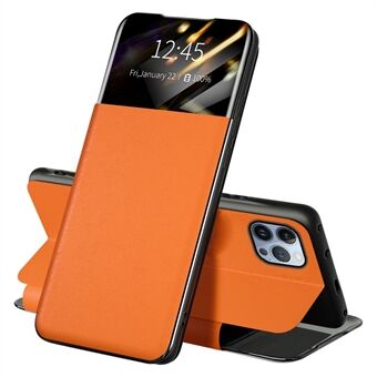 View Window PU Leather Case for iPhone 13 Pro Max 6.7 inch, Stand Card Holder Protective Phone Cover