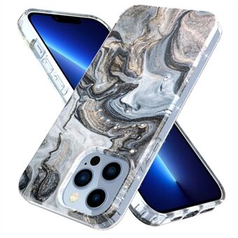 For iPhone 13 Pro Max 6.7 inch GW18 IMD Marble Pattern PC+TPU Case Protective Phone Cover