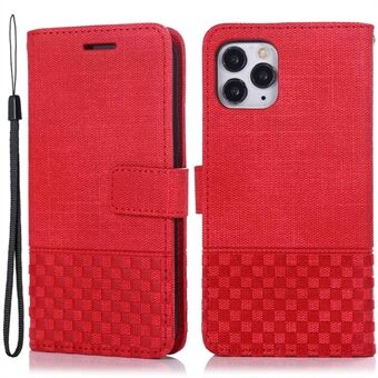 Anti-scratch Flip Wallet Case For iPhone 13 Pro Max 6.7 inch, Cloth Texture PU Leather RFID Blocking Mobile Phone Cover Stand Shockproof Phone Shell