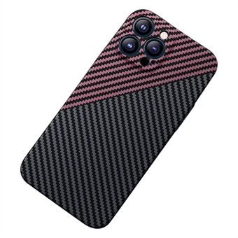 For iPhone 13 Pro Max 6.7 inch Carbon Fiber Texture Scratch-resistant Protective Cover Precise Cutout Matte Phone Case
