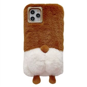 For iPhone 13 Pro Max 6.7 inch Soft Fluffy Phone Case Warm Plush+TPU Anti-scratch Mobile Phone Shell Cover