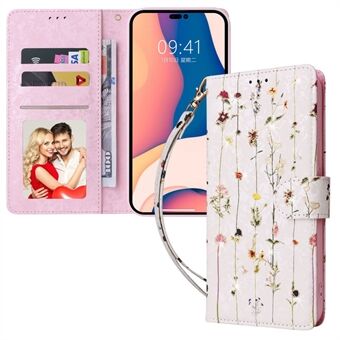 For iPhone 13 Pro Max 6.7 inch RFID Blocking Lacquered PU Leather Phone Cover Wallet Stand Inner TPU Drop-proof Phone Case