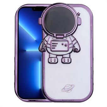 Spaceman Design TPU Phone Case for Phone 13 Pro Max Anti-Fall Shockproof Case with Camera Lens Cover