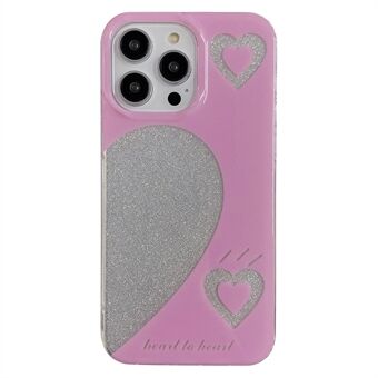 For iPhone 13 Pro Max 6.7 inch Back Cover IMD Glitter Powder Anti-drop PC+TPU Phone Protective Case