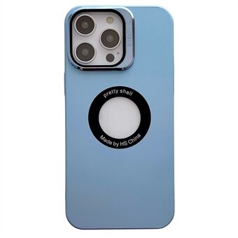 For iPhone 13 Pro Max 6.7 inch Camera Lens Frame Kickstand Cover Logo View Hard PC Matte Phone Case