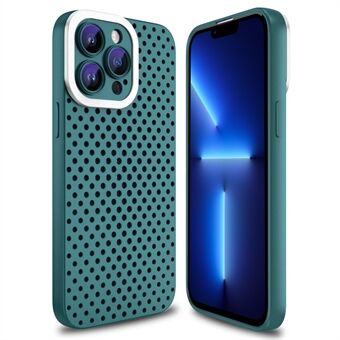 For iPhone 13 Pro Max 6.7 inch Skin-touch TPU Case Hollow Hole Heat Dissipation Phone Cover