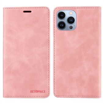 BETOPNICE 003 Wallet Phone Shell  For iPhone 13 Pro Max , PU Leather Stand Cover RFID Blocking Phone Case