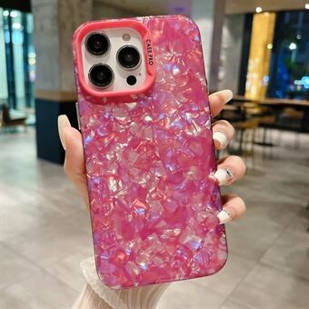 Shell Texture Phone Case for iPhone 13 Pro Max 6.7 inch Shockproof Anti-Drop Acrylic PC Phone Cover