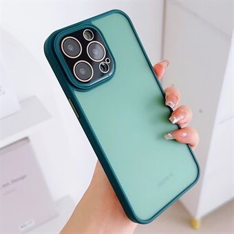 For iPhone 13 Pro Max PC+TPU Phone Case Anti-scratch Skin-touch Phone Cover with Glass Lens Protector