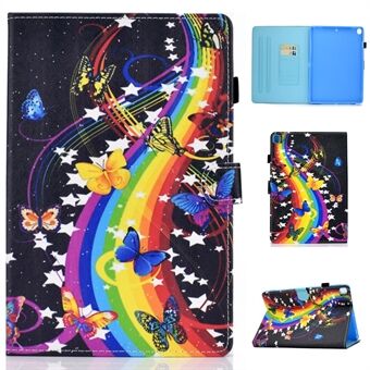 Pattern Printing Leather Card Holder Tablet Shell for iPad 10.2 (2020) (2019)