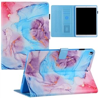 Silk Texture Printing Smart Leather Stand Cover for iPad 10.2 (2021)/(2020)/(2019)/iPad Air 10.5 inch (2019)/Pro 10.5-inch (2017)