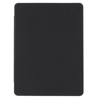 TOTU AA-166 Tri-fold Stand Auto Wake/Sleep Pencil Holder Flip Clear Back Design PU Leather + TPU Case for iPad 10.2 (2019)/(2020)/(2021)
