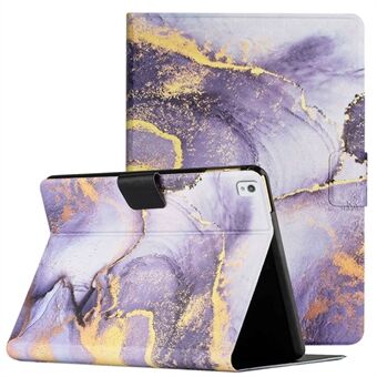 For iPad 10.2 (2021) / (2020) / iPad Air 10.5 inch (2019) Marble Pattern Printing Stand Leather Tablet Case with Card Holder and Auto Wake / Sleep