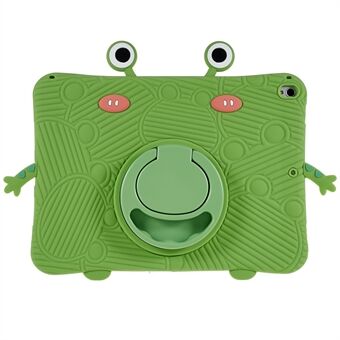 For iPad 10.2 (2021) / (2020) / (2019) / iPad Pro 10.5-inch (2017) / Air 10.5 inch (2019) Protective Case Cartoon Frog Design Silicone + PC Shockproof Tablet Cover