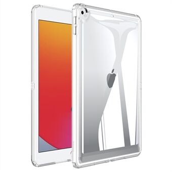Back Cover for iPad 10.2 (2021) / (2020) / (2019) Fall-proof Transparent Acrylic+TPU Tablet Case