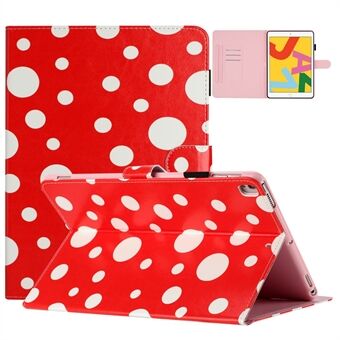 For iPad 10.2 (2021) / (2019) / (2020) / iPad Pro 10.5-inch (2017) PU Leather Case Dot Printing Anti-Drop Tablet Cover
