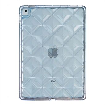 TPU Protective Cover for iPad 10.2 (2019) / (2020) / (2021) , Rhombus Pattern Clear Tablet Back Protector Case