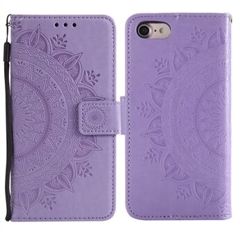 Imprint Flower Leather Wallet Phone Case with Stand for iPhone 7 4.7 inch/8 4.7 inch/SE (2020)/SE (2022)