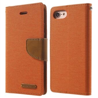 MERCURY GOOSPERY Canvas Diary Leather Case for iPhone SE (2020)/SE (2022)/8/7 4.7 inch, Wallet Design Magnetic Folio Shockproof Cover