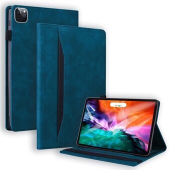 Business Style Wallet Design Leather Stand Tablet Cover with Front Pocket for iPad Pro 11-inch (2021)/(2020)/(2018)/Air (2020)/Air (2022)
