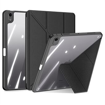 DUX DUCIS Magi Protective Case for iPad Air (2020) / (2022) V-fold Stand Anti-wear Leather+PC+TPU Support Auto Wake / Sleep Function Tablet Cover