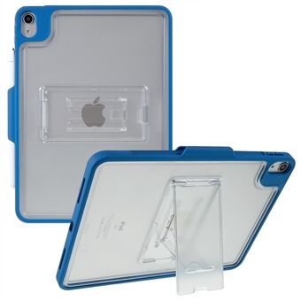 MUTURAL Qingfeng Series for iPad Air (2020) / (2022) Transparent Kickstand Tablet Case PC + TPU Shockproof Back Cover