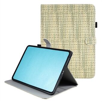 For iPad Pro 11 (2020) / (2021) / (2022) / (2018) / iPad Air (2020) / (2022) Tablet Case Grids Pattern PU Leather Cover