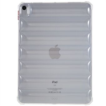 Soft TPU Tablet Case for iPad Air (2020) / (2022) , Airbag Down Jacket Design Drop-proof Clear Tablet Cover