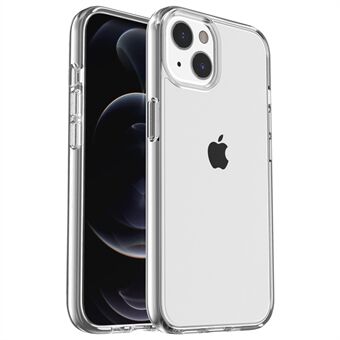 Transparent Phone Case for iPhone 14 6.1 inch, Anti-scratch Hard PC + Soft TPU Case Hybrid Cover