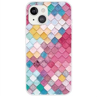 IMD Pattern Printing Phone Case for iPhone 14 6.1 inch, Anti-fall Protection Soft TPU Shockproof Cover