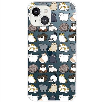 For iPhone 14 6.1 inch Ultra Slim Phone Case Pattern Printing Design Soft TPU IMD Cell Phone Shell Cover